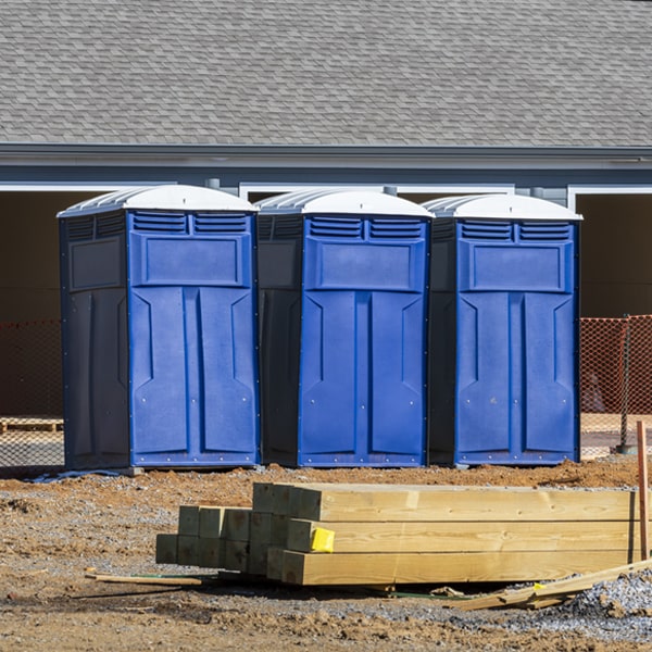 what is the expected delivery and pickup timeframe for the portable restrooms in Arma KS